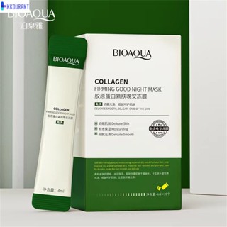 BIOAOUA Boquanya Collagen Firming Good Night Jelly Mild และ Skin-friendly Film Refreshing Oil Control Firming Skin Gentle Repairing Sleeping Mask 4ml*20pcs KDURANT