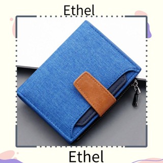 Ethel1 กระเป๋าสตางค์ มีซิป บาง สําหรับใส่เหรียญ