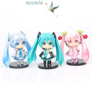 Mxmio โมเดลฟิกเกอร์ PVC รูปปั้นอนิเมะ Miku Hatsune Q version ของเล่นสําหรับเด็ก