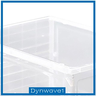 [Dynwave1] กล่องใส วางซ้อนกันได้ พร้อมที่ใส่รองเท้า และรองเท้าผ้าใบ สําหรับบ้าน