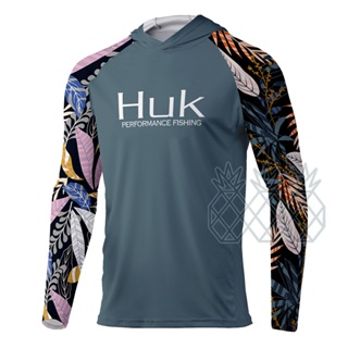 Huk เสื้อกันหนาว เสื้อฮู้ดดี้ แขนยาว ป้องกันรังสียูวี UPF 50 แฟชั่นฤดูร้อน สําหรับผู้ชาย