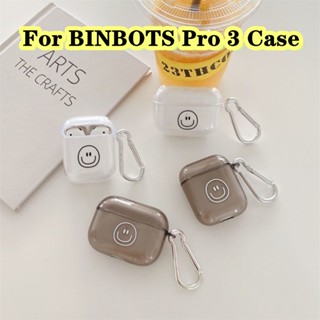 【Ĕĕ】เคสหูฟัง แบบนิ่ม แบบใส ลายการ์ตูน สําหรับ BINBOTS Pro 3 Pro 3