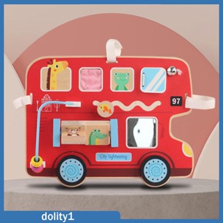 [Dolity1] บอร์ดไม้ บอร์ดของเล่น เพื่อประสาทสัมผัส สําหรับเด็กวัยหัดเดิน