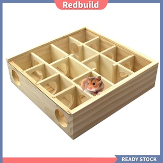 Redbuild|  อุโมงค์ไม้ ขนาดเล็ก สําหรับสัตว์เลี้ยง หนูแฮมสเตอร์ หนูแฮมสเตอร์