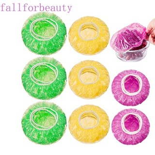 Fallforbeauty ฝาครอบจานอาหาร พลาสติก ยืดหยุ่น แบบพกพา หลากสี สําหรับครัวเรือน