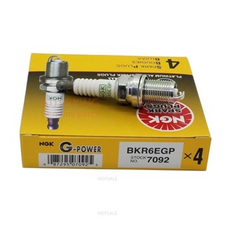 ปลั๊กหัวเทียน BKR6EGP 4 ชิ้น #7092  ของแท้ สําหรับ City Civic (DX ESI SIR) MITSUBISHI Lancer MAZDA 3 SUZUKI Apv G16A