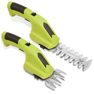 7.2V Electric Cordless Grass&amp;Shrub Shear Hedge Trimmer Weeding Shear Rechargeable Lithium-ion