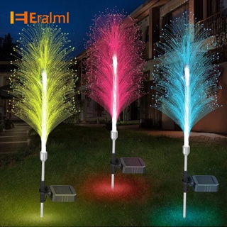 Eralml โคมไฟ Led พลังงานแสงอาทิตย์ กันน้ํา Ip66 สําหรับตกแต่งสวน สนามหญ้า กลางแจ้ง 2 ชิ้น