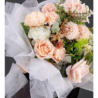 กระดาษห่อช่อดอกไม้ ผ้าฝ้าย คละสี สําหรับตกแต่งเทศกาล แอปเปิ้ล DIY จํานวน 5 ชิ้น