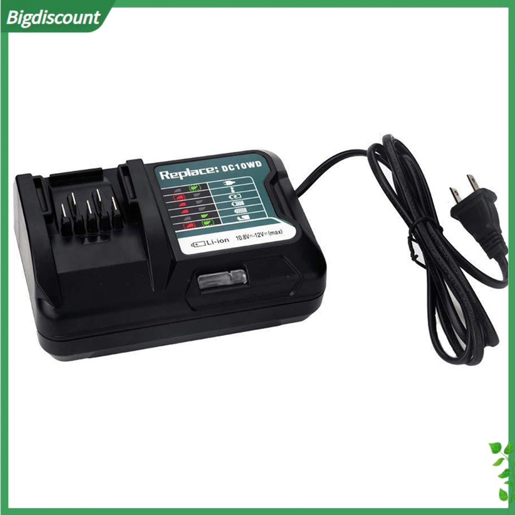 {BIG} เครื่องชาร์จเปลี่ยนสําหรับ Makitas 108V 12V DC10WD BL1016 BL1021B BL1041B FD05 US Plug