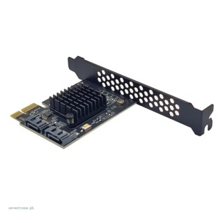 【seve*】การ์ดอะแดปเตอร์ Pciexpress PCIE 1X เป็น SATA3 0 2 พอร์ต