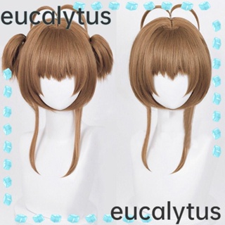 Eucalytus1 วิกผมสังเคราะห์ เส้นใยยาว ทนความร้อน สําหรับคอสเพลย์ Sakura Kinomoto