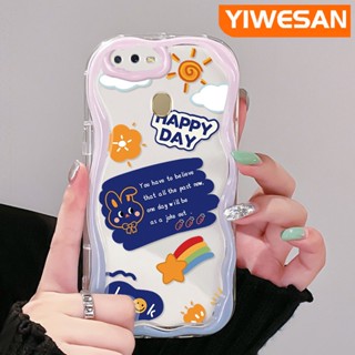 เคสโทรศัพท์มือถือ แบบใส ลายการ์ตูนกระต่ายน่ารัก สีรุ้ง สําหรับ OPPO A12 A12s A5s A7 A11K