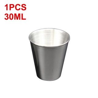 【yunhai】30ML 1PCS Stainless Steel Cover Mug Camping Cups Mug Drinking Coffee Tea