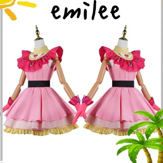 Emilee เครื่องแต่งกายคอสเพลย์ เสื้อผ้าอะนิเมะ ผ้าโพลีเอสเตอร์ น่ารัก สําหรับงานปาร์ตี้