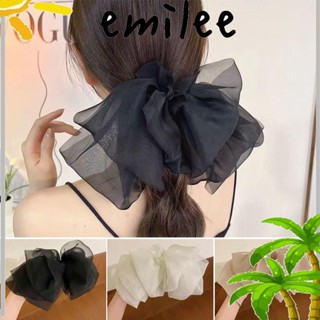 EMILEE กิ๊บติดผม ผ้าชีฟอง ประดับโบว์ หลายชั้น ขนาดใหญ่ แฟชั่นสําหรับผู้หญิง