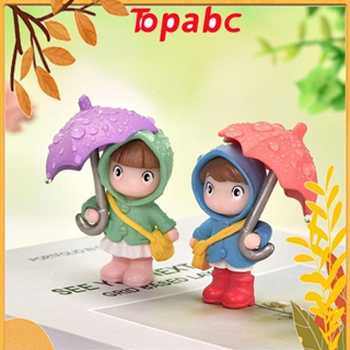 TOP Gift Miniature Figurine Home Decoration Fairy Garden Micro Landscape Mini Cute Desktop Craft Ornament Umbrella Girls