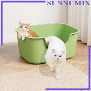 [Sunnimix] ถาดรองนั่งชักโครก ขนาดเล็ก กลาง ใหญ่ ทนทาน กันกระเด็น สําหรับแมว