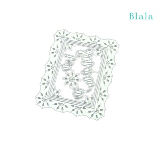 Blala Snow Frame แผ่นแม่แบบโลหะ ตัดลาย DIY สําหรับตกแต่งสมุด อัลบั้มรูปภาพ กระดาษ การ์ด หัตถกรรม