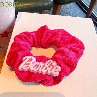 Doreen กิ๊บติดผมตุ๊กตาบาร์บี้ รูปหัวใจ สีชมพู ประดับโบว์