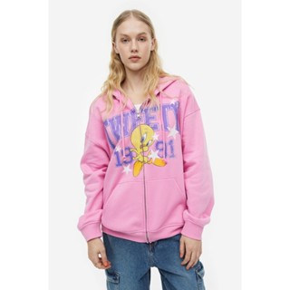 H&amp;M  Woman Printed zip-through hoodie 1127636_2