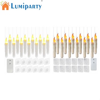 Lumiparty เทียน Led ไร้เปลวไฟ พร้อมรีโมตคอนโทรล ใช้แบตเตอรี่ 12 ก้อน สําหรับบ้าน งานแต่งงาน