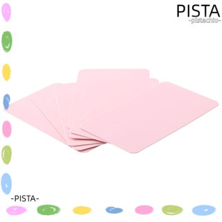 Pista นามบัตร กระดาษเปล่า ขนาดเล็ก สีชมพู สําหรับสํานักงาน DIY