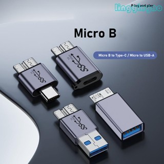 Rr ตัวแปลง USB3 0 Type C ตัวเมีย เป็น MicroB ตัวผู้ USB C เป็น MicroB ซิงค์ข้อมูล