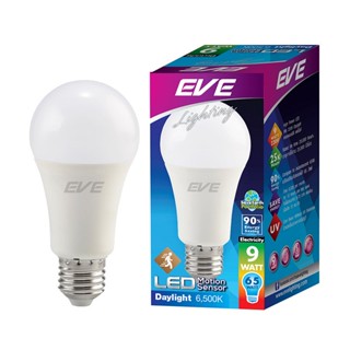 JC Mart หลอดไฟ LED Motion Sensor 9 วัตต์ Daylight EVE LIGHTING รุ่น A60 E27