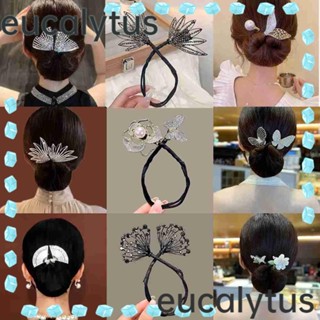 Eucalytus1 โบว์เหล็กดัดผม DIY อุปกรณ์เสริม สําหรับเด็กผู้หญิง