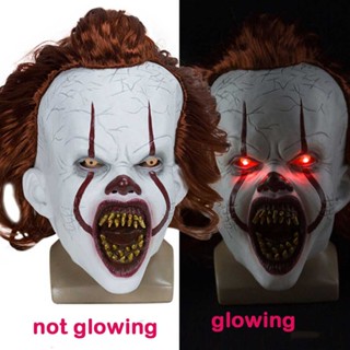 Halloween Scary Evil Clown Mask Face Zombie Pennywise IT Full Mask Costume