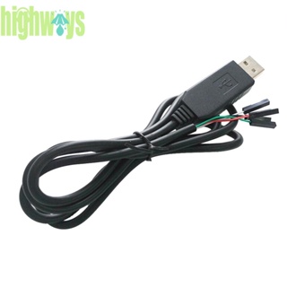 Pl2303hx โมดูลอัพเกรดสายเคเบิลดาวน์โหลด USB เป็น UART TTL RS232 1 เมตร 3.3 ฟุต [highways.th]