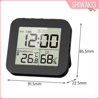 [Shiwaki3] นาฬิกาดิจิทัล LCD กันกระเซ็น ขนาดใหญ่ สําหรับห้องน้ํา