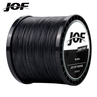 Jof สายเอ็นตกปลา PE แบบถัก 100% ยาว 300 ม. 500 ม. 1000 ม. 8 เส้น