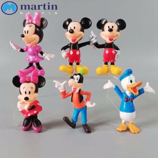 Martin ตุ๊กตาฟิกเกอร์ PVC รูปการ์ตูนมิกกี้เมาส์ สําหรับตกแต่งเค้ก