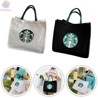 Star*bucks กระเป๋าถือ ผ้าแคนวาส ขนาดใหญ่ จุของได้เยอะ ทนทาน 1 ชิ้น