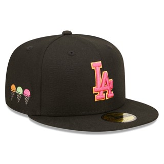 หมวกเชอร์เบต Los Angeles Dodgers สีดํา แฟชั่นฤดูร้อน สําหรับผู้ชาย