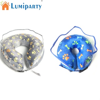 Lumiparty ปลอกคอพองลม ป้องกันการกัด ป้องกันการเลีย สําหรับสัตว์เลี้ยง