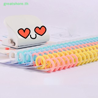 Greatshore สันห่วงพลาสติก แบบเกลียว 30 รู สําหรับกระดาษ A4 เครื่องเขียน โน้ตบุ๊ก สํานักงาน TH