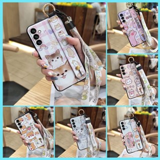 Dirt-resistant Phone Holder Phone Case For Samsung Galaxy S23FE/SM-S7110 ring Wrist Strap Wristband Soft case Shockproof