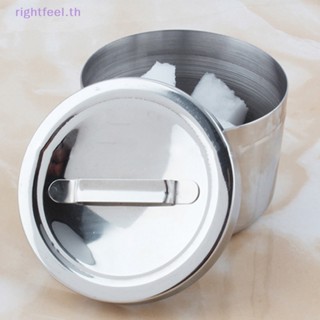 Rightfeel.th ขวดโหลสเตนเลส สําหรับใส่ผ้าฝ้ายฆ่าเชื้อ