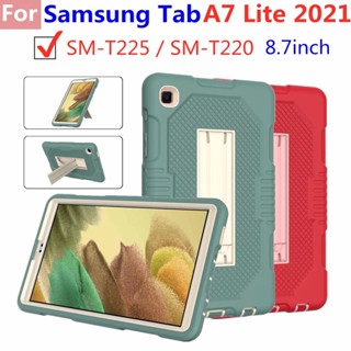 เคสแท็บเล็ต กันกระแทก พร้อมขาตั้ง สําหรับ Samsung Tab A7 Lite 2021 8.7 นิ้ว T220 T225