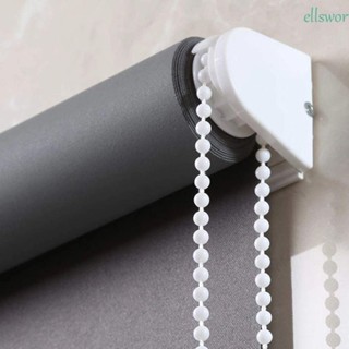 Ellsworth เชือกลูกปัดผ้าม่าน 10 เมตร สีขาว พร้อมตัวเชื่อมต่อ และสายโซ่ดึง