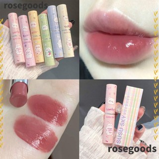 Rosegoods1 ลิปสติกเนื้อเจลลี่ ให้ความชุ่มชื้น ติดทนนาน 6 สี สําหรับผู้หญิง