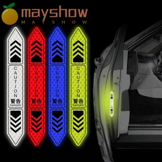 Mayshow 16 ชิ้น สติกเกอร์สะท้อนแสงในรถยนต์ สากล สําหรับเทปป้ายเรืองแสงอัตโนมัติ