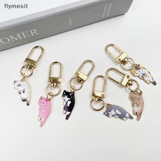 Flymesit พวงกุญแจ จี้การ์ตูนอุ้งเท้าแมวน่ารัก แฟชั่น สําหรับสัตว์เลี้ยง แมว