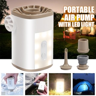 New Portable Air Pump Wireless Electric with LED Light Rechargeable Battery