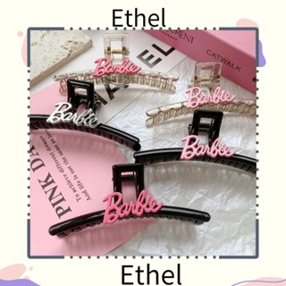 Ethel1 กิ๊บติดผม อะคริลิค ลายตัวอักษรบาร์บี้ ฉลาม DIY สําหรับตกแต่งผม