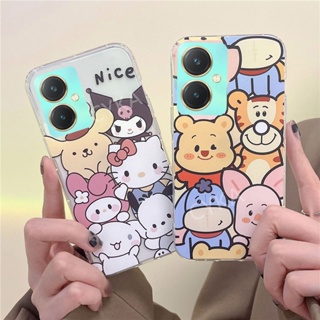 ใหม่ เคสโทรศัพท์มือถือแบบนิ่ม ใส กันกระแทก ลายการ์ตูนน่ารัก สําหรับ VIVO Y27 Y36 Y78 4G 5G Y36 5G Y78 5G