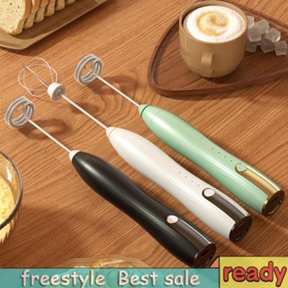 [freestyle01.th] เครื่องตีฟองกาแฟไฟฟ้า 3 ความเร็ว 14000rpm ชาร์จ USB 1500mAh